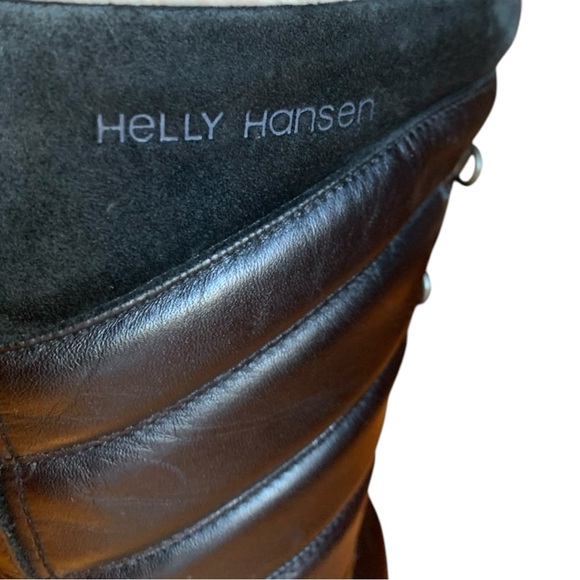 Women’s Helly Hansen Genuine Leather Waterproof Winter Boots Black Size 7 - Picture 11 of 16